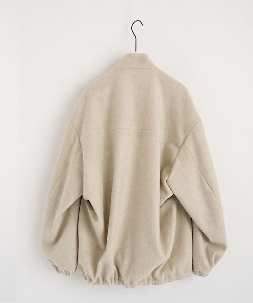 VU ヴウ stand collar coach blouson [OFF WHITE] vu-blu-006