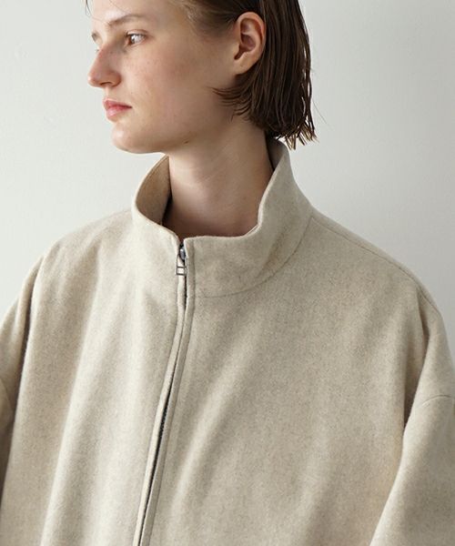 VU ヴウ stand collar coach blouson [OFF WHITE] vu-blu-006
