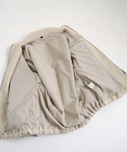 VU ヴウ stand collar coach blouson [OFF WHITE] vu-blu-006