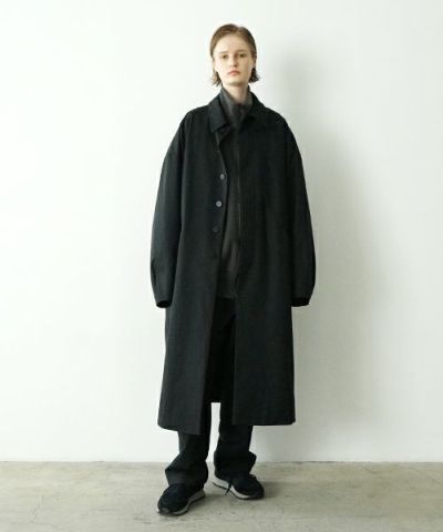 VU<br>ヴウ<br>long soutien collar coat [BLACK] vu-cot-003