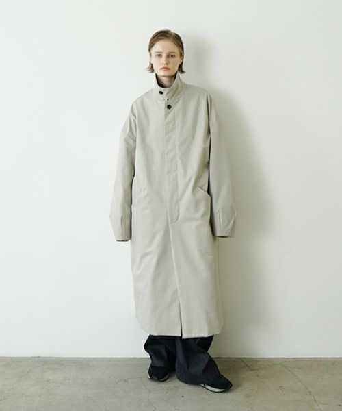 VUヴウlong soutien collar coat finx cotton [CHALK] vu-cot-003