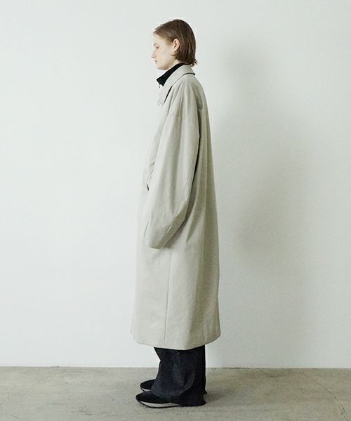 VUヴウlong soutien collar coat finx cotton [CHALK] vu-cot-003