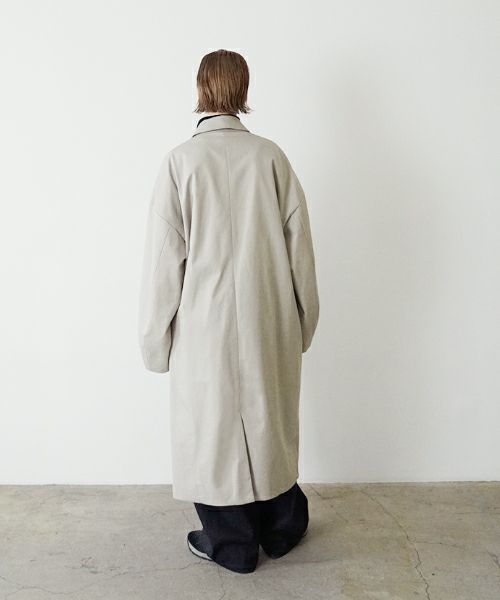 VUヴウlong soutien collar coat finx cotton [CHALK] vu-cot-003