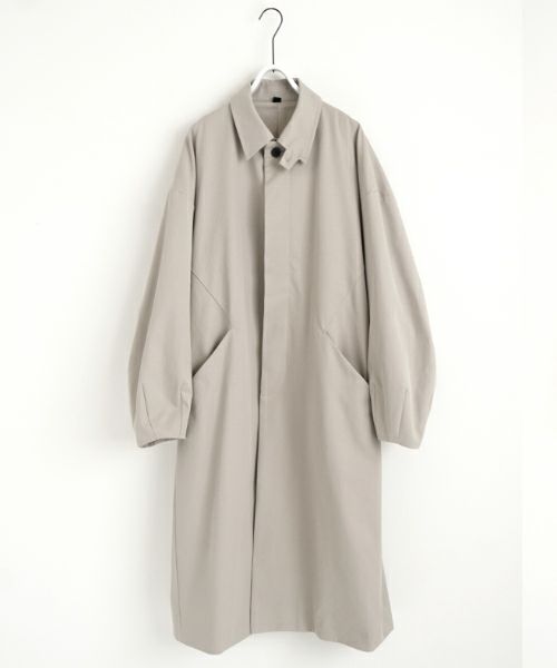 VUヴウlong soutien collar coat finx cotton [CHALK] vu-cot-003