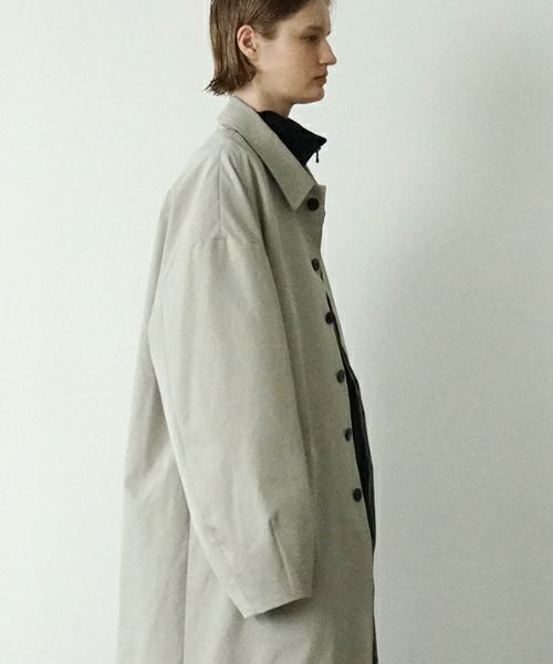 VUヴウlong soutien collar coat finx cotton [CHALK] vu-cot-003