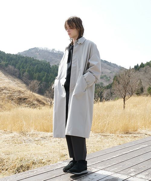 VU ヴウ long soutien collar coat [CHALK] vu-cot-003
