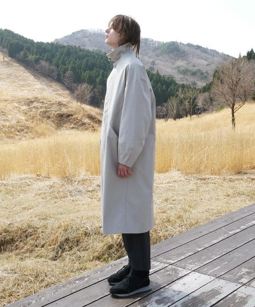 VUヴウlong soutien collar coat finx cotton [CHALK] vu-cot-003