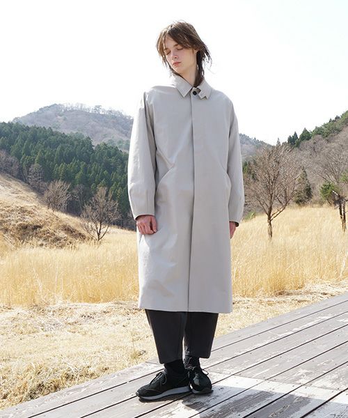 VUヴウlong soutien collar coat finx cotton [CHALK] vu-cot-003