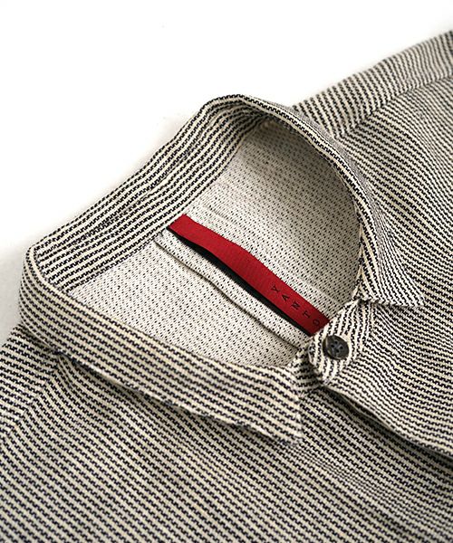 YANTOR ヤントル　Khadi Hickory Pasted Flyfront Shirts[Y255SH05/BEIGE]