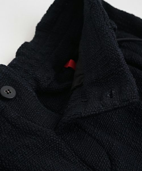 YANTOR 0 Count Khadi Cotton Jacket Black YANTOR] 0 Count Khadi