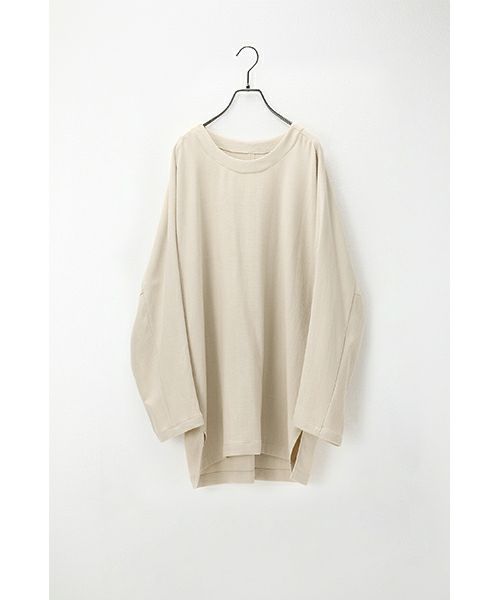 YANTOR　ヤントル6ply KhadiCotton Long Pullover[Y255PO04/OFFWHITE]