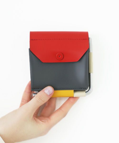 美品　macromauro WALLET 三つ折り財布 コンパクト macromauro マクロマウロ AL FOLD WALLET [BLACK]