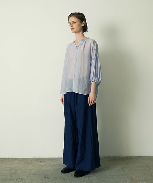  suzuki takayukiスズキタカユキpuff-sleeve blouse [S251-20/aqua]