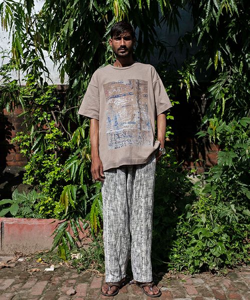 YANTOR ヤントル Kashi Wall T-shirts[Y255CS01/BEIGE]