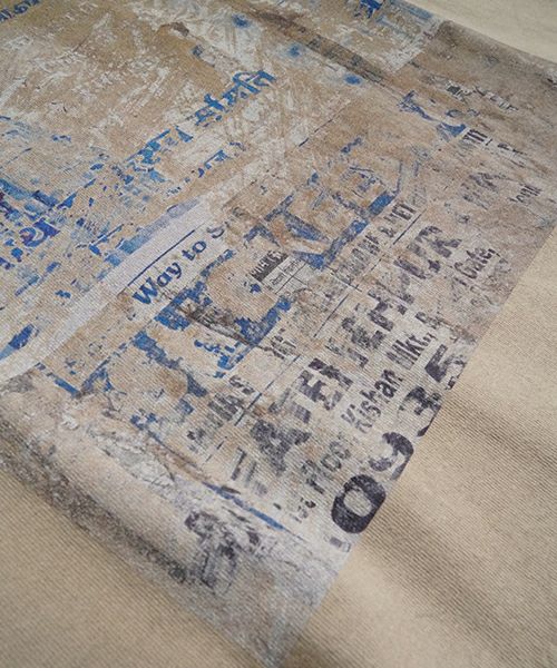 YANTOR ヤントル　Kashi Wall T-shirts[Y255CS01/BEIGE]
