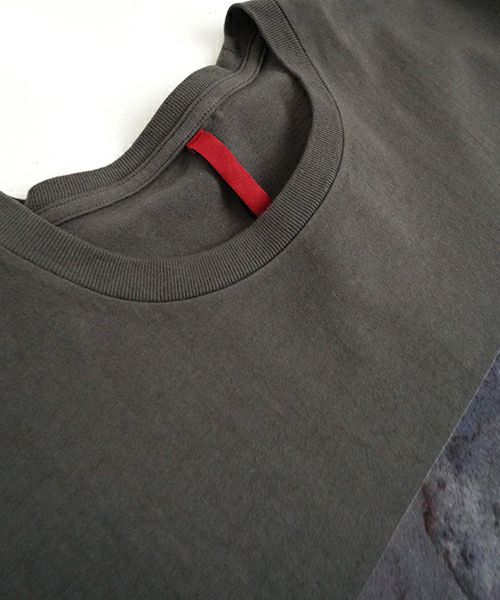 YANTOR　ヤントル　Kashi Wall T-shirts[Y255CS01/CHARCOAL]