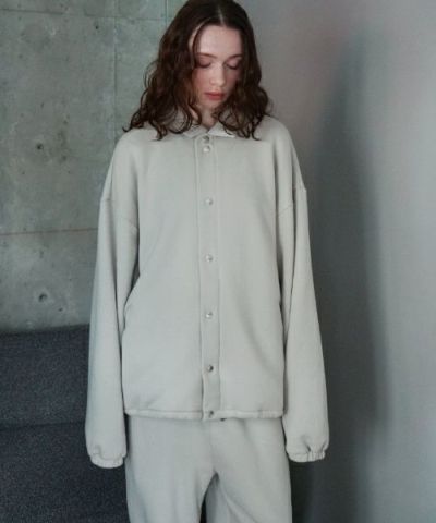 VU<br>ヴウ<br>sweat coach jacket  [PALE GRAY] vum-jk-02