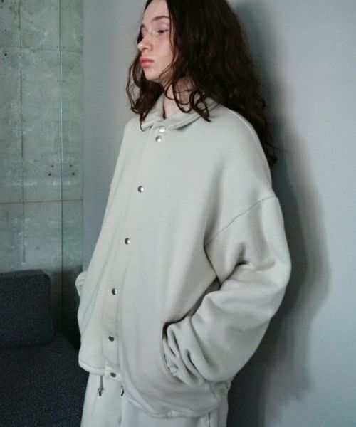 VU ヴウ sweat coach jacket  [PALE GRAY] vum-jk-02