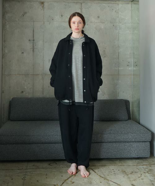 VU / ヴウ sweat coach jacket  [BLACK] vum-jk-02