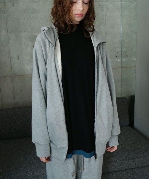 VU / ヴウ zip hoody [HEATHER GRAY] vum-ho-01