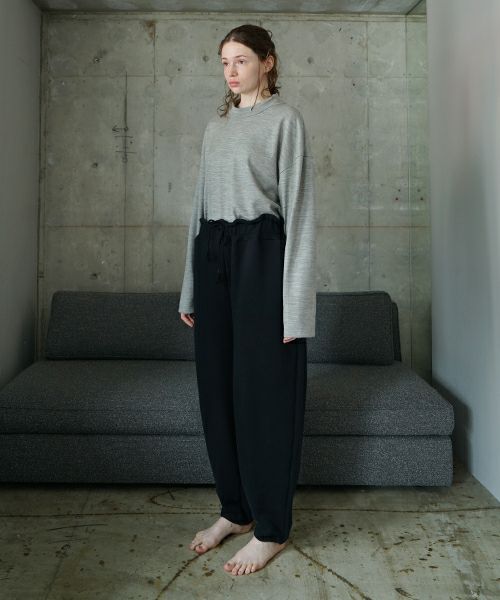 VU / ヴウ sweat easy pants  [BLACK] vum-pt-05