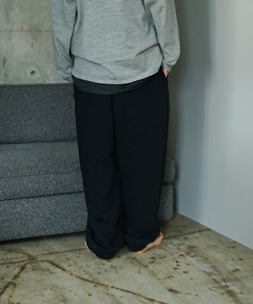 VU / ヴウ sweat easy pants  [BLACK] vum-pt-05