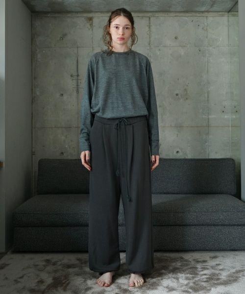 VU ヴウ sweat wide pants [GRAHITE] vum-pt-06