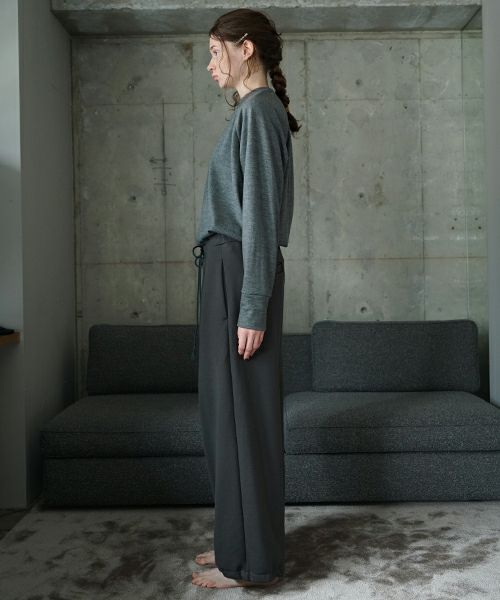 VU ヴウ sweat wide pants [GRAHITE] vum-pt-06