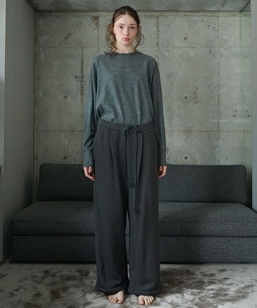 VU ヴウ sweat wide pants [GRAHITE] vum-pt-06
