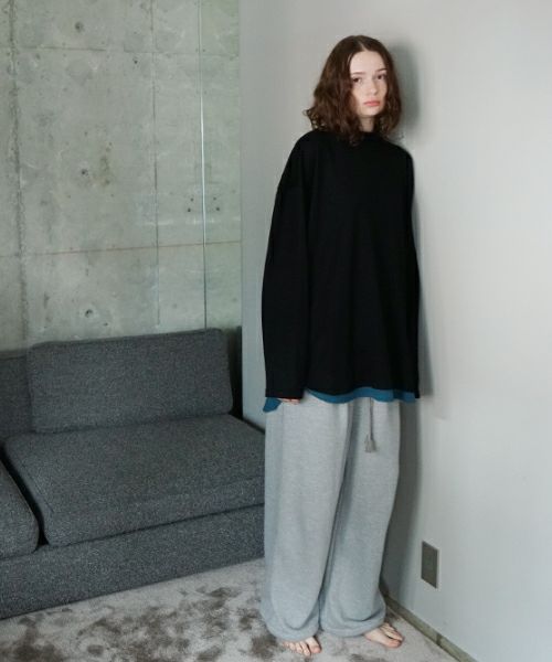 VU ヴウ sweat wide pants [HEATHER GRAY] vum-pt-06
