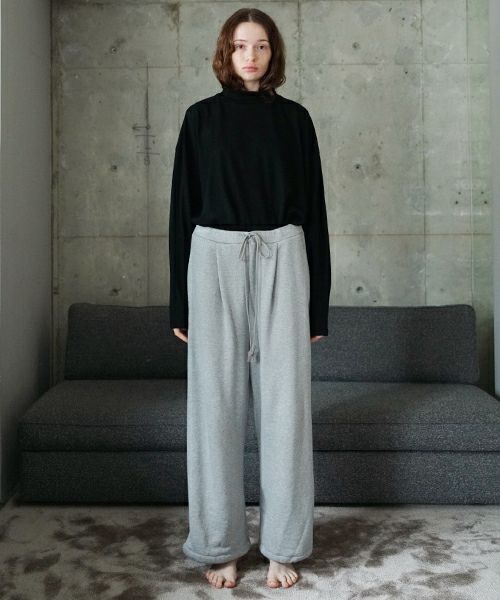 VU ヴウ sweat wide pants [HEATHER GRAY] vum-pt-06