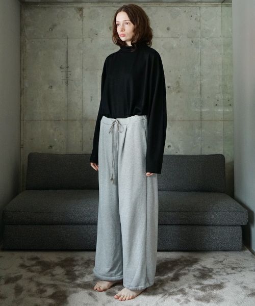 VU ヴウ sweat wide pants [HEATHER GRAY] vum-pt-06