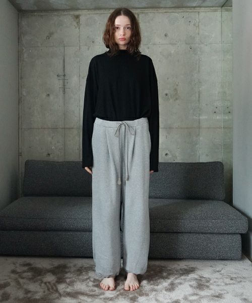 VU ヴウ sweat wide pants [HEATHER GRAY] vum-pt-06