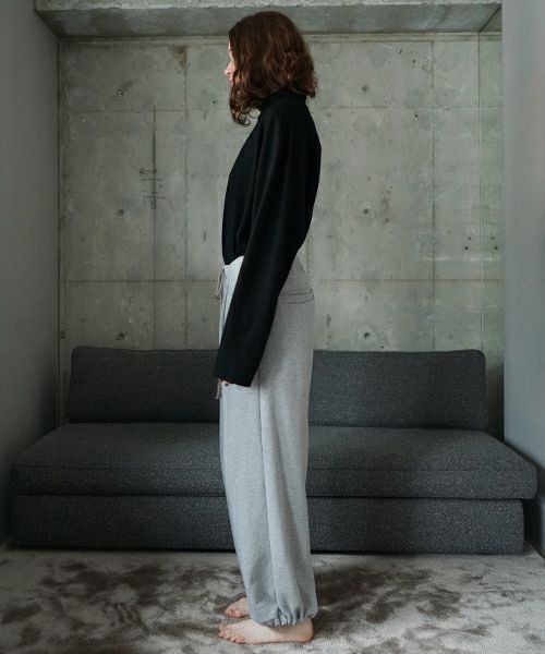 VU ヴウ sweat wide pants [HEATHER GRAY] vum-pt-06