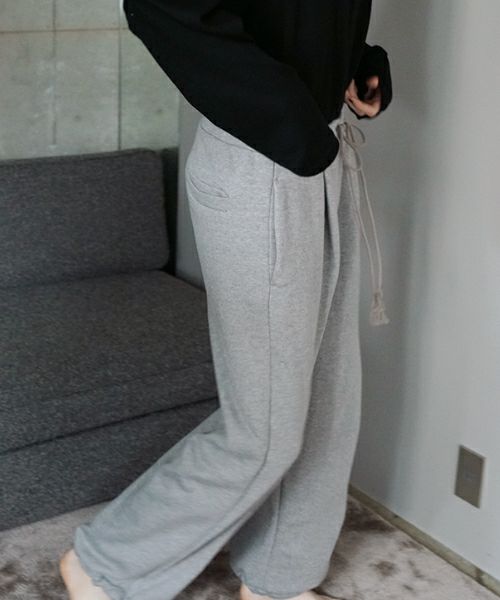 VU ヴウ sweat wide pants [HEATHER GRAY] vum-pt-06