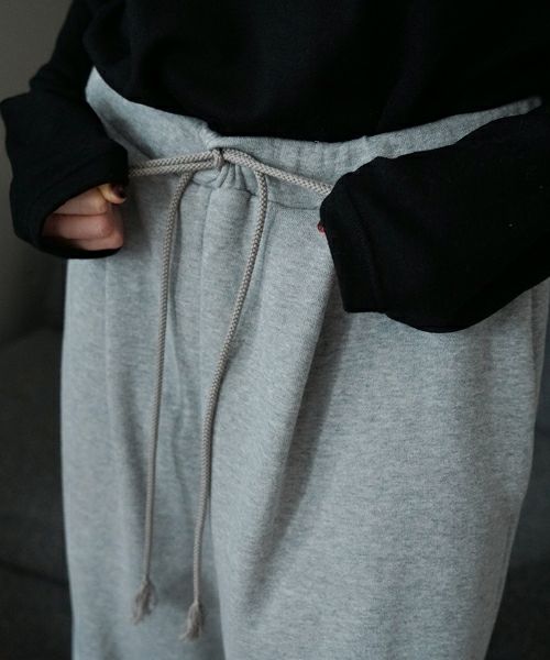 VU ヴウ sweat wide pants [HEATHER GRAY] vum-pt-06