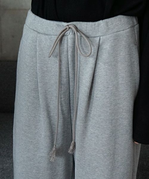 VU ヴウ sweat wide pants [HEATHER GRAY] vum-pt-06