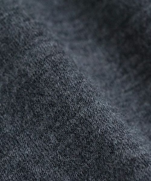 VU ヴウ basic long knit  [DARK HEATHER GRAY] vum-kn01