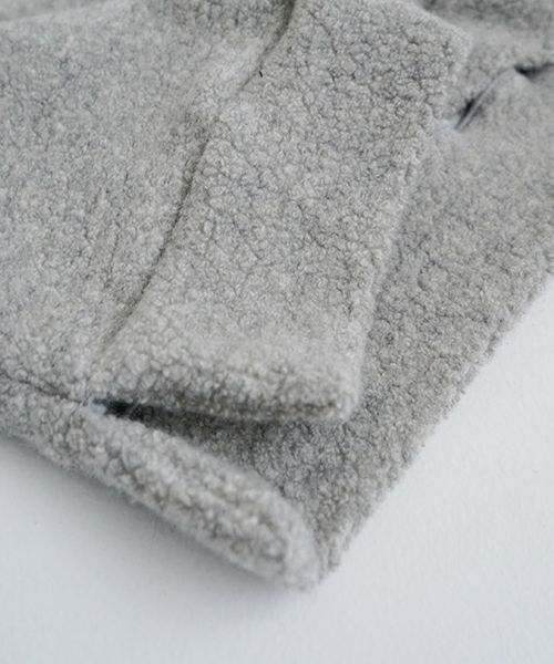 VU ヴウ boa v vest  [LIGHT HEATHER GRAY] vum-kn01