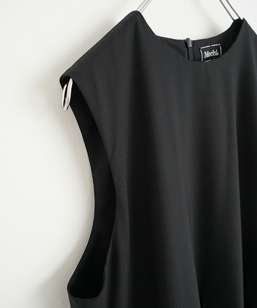  Mochiモチa-line sleeveless dress [black/256-Mochi-01]