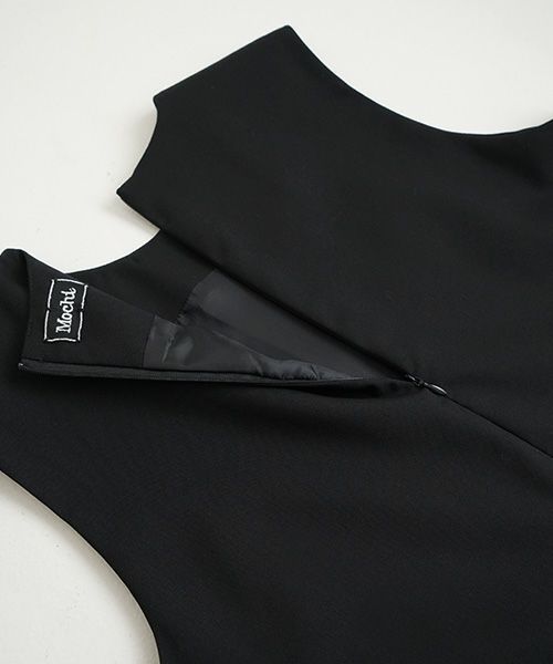  Mochiモチa-line sleeveless dress [black/256-Mochi-01]