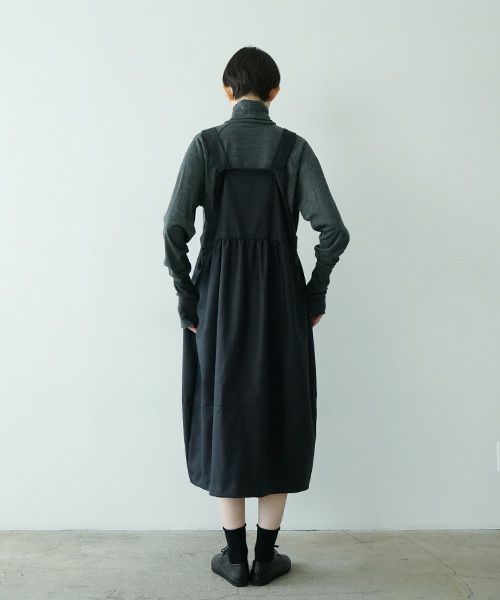  Mochiモチbud dress [charcoal gray/256-Mochi-02]