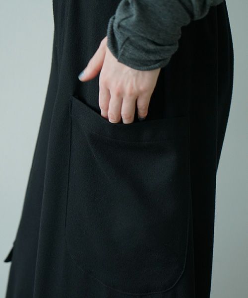 Mochiモチpocket wide pants [black/ma25-pt-01]
