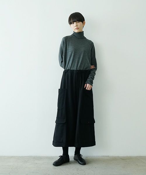 Mochiモチpocket wide pants [black/ma25-pt-01]