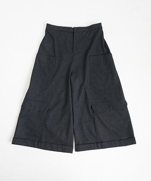 Mochiモチpocket wide pants [charcoal gray/ma25-pt-01] 
