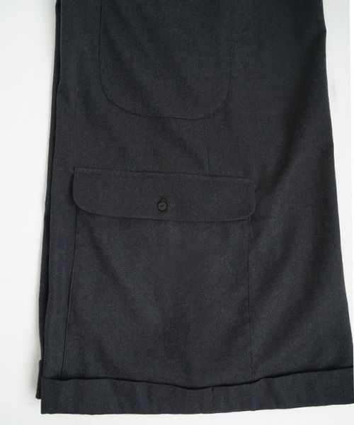 Mochiモチpocket wide pants [charcoal gray/ma25-pt-01] 