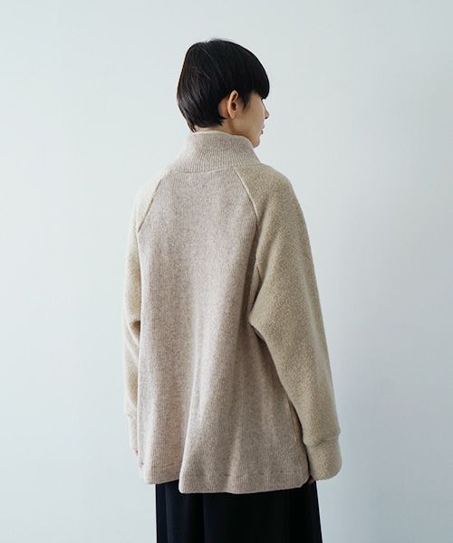 Mochiモチside button knit cardigan [mocha/ma25-kn-03]