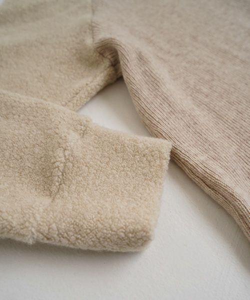 Mochiモチside button knit cardigan [mocha/ma25-kn-03]