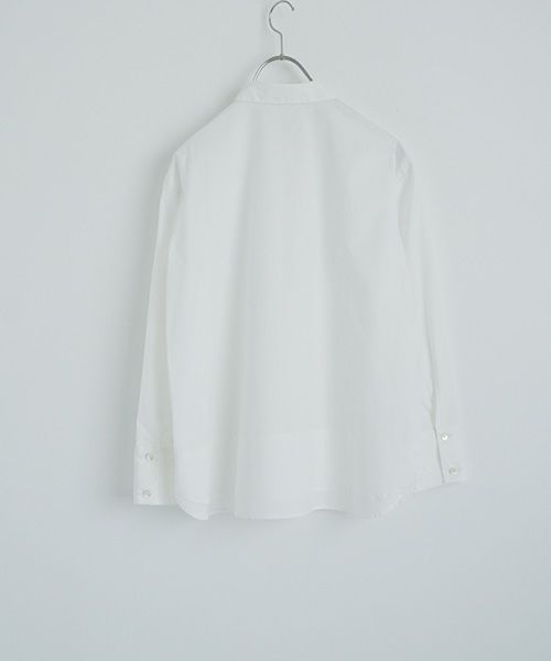 Mochiモチfinx cotton double slit shirt [off white/ma25-b-01]