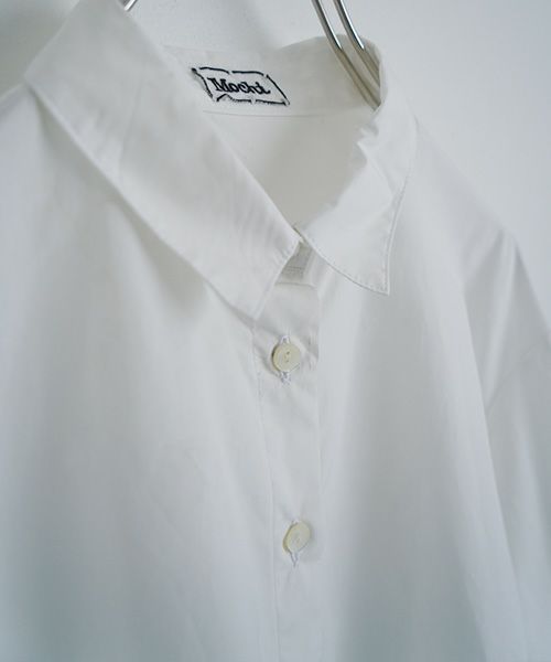 Mochiモチfinx cotton double slit shirt [off white/ma25-b-01]